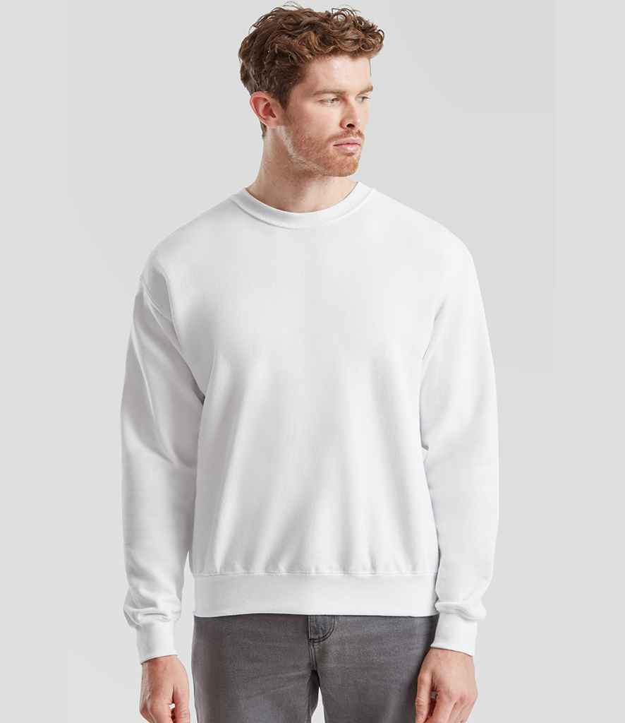 Fruit of the Loom Fruit of the Loom Classic Drop Shoulder Sweatshirt White