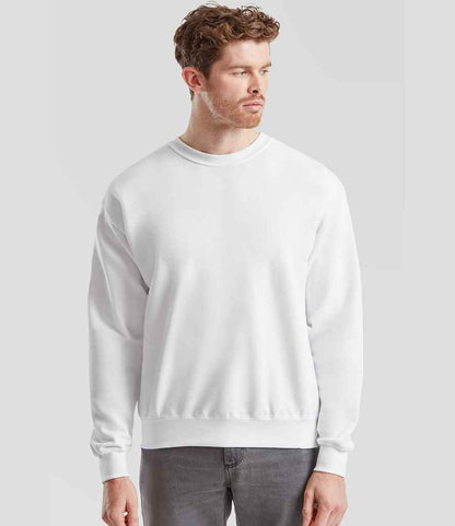 Fruit of the Loom Fruit of the Loom Classic Drop Shoulder Sweatshirt White