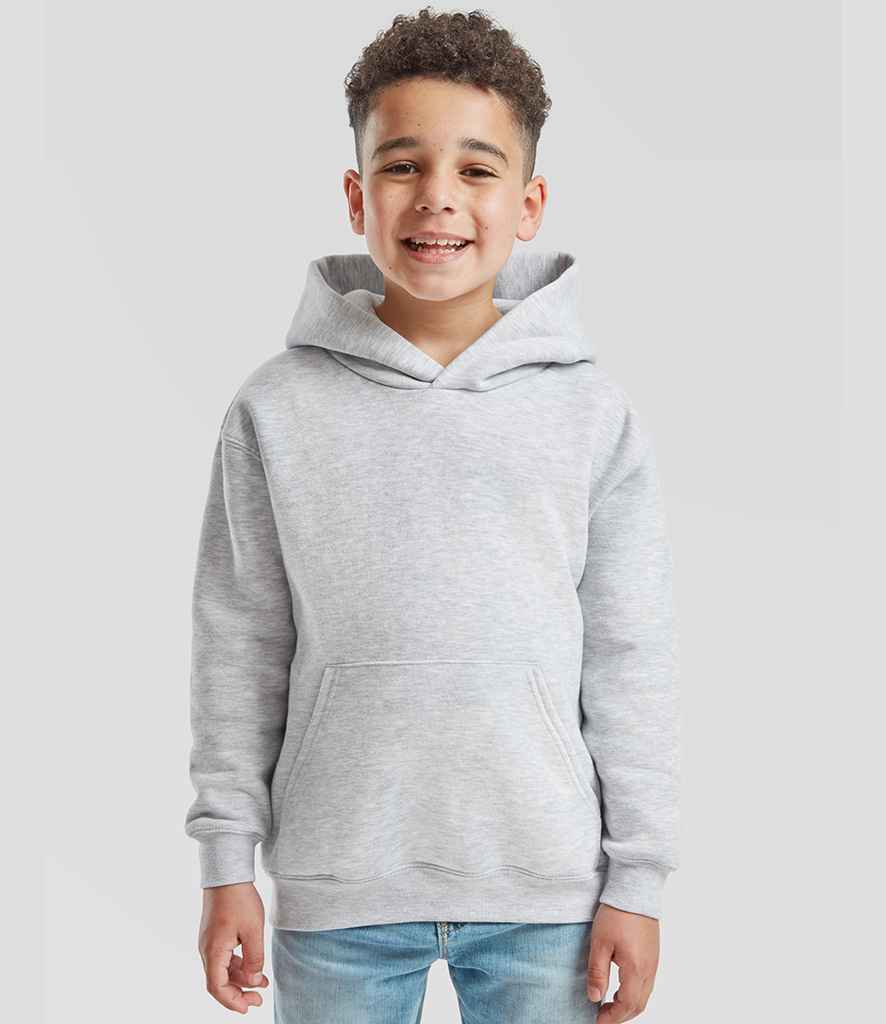 Fruit of the Loom Fruit of the Loom Kids Premium Hooded Sweatshirt Heather Grey