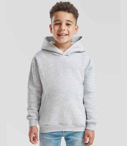 Fruit of the Loom Fruit of the Loom Kids Premium Hooded Sweatshirt Heather Grey