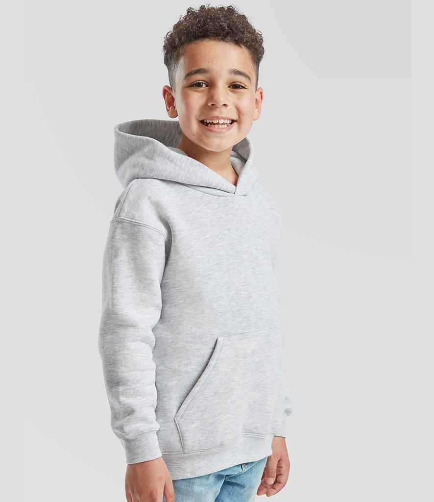 Fruit of the Loom Fruit of the Loom Kids Premium Hooded Sweatshirt Heather Grey