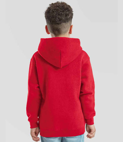 Fruit of the Loom Fruit of the Loom Kids Premium Hooded Sweatshirt Red