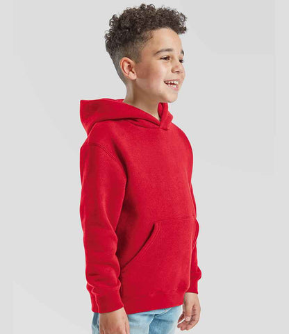 Fruit of the Loom Fruit of the Loom Kids Premium Hooded Sweatshirt Red