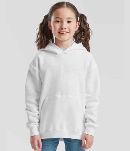 Fruit of the Loom Fruit of the Loom Kids Premium Hooded Sweatshirt White