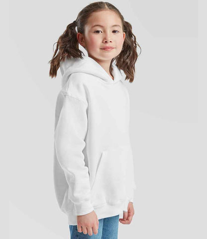 Fruit of the Loom Fruit of the Loom Kids Premium Hooded Sweatshirt White