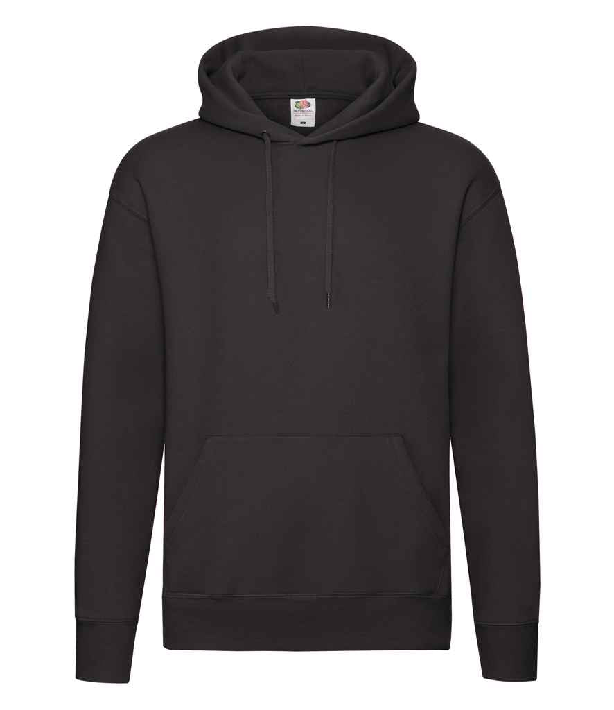 Fruit of the Loom Premium Hooded Sweatshirt in Black