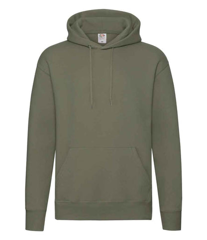 Fruit of the Loom Premium Hooded Sweatshirt in Classic Olive