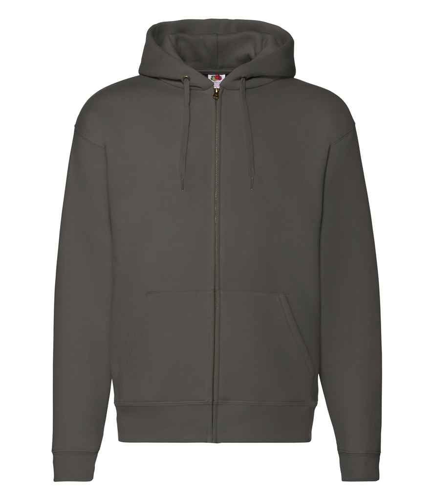 Fruit of the Loom Fruit of the Loom Premium Zip Hooded Sweatshirt Charcoal