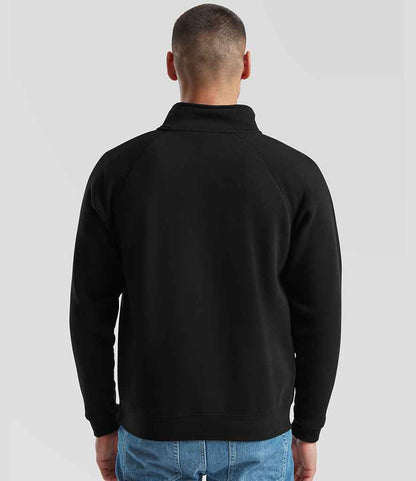 Fruit of the Loom Fruit of the Loom Premium Zip Neck Sweatshirt Black