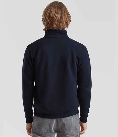 Fruit of the Loom Fruit of the Loom Premium Zip Neck Sweatshirt Deep Navy