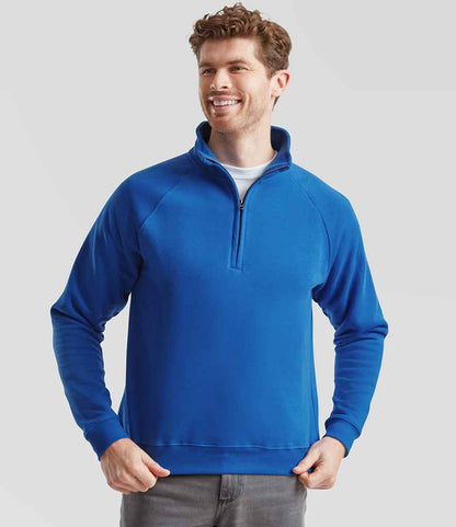 Fruit of the Loom Premium Zip Neck Sweatshirt
