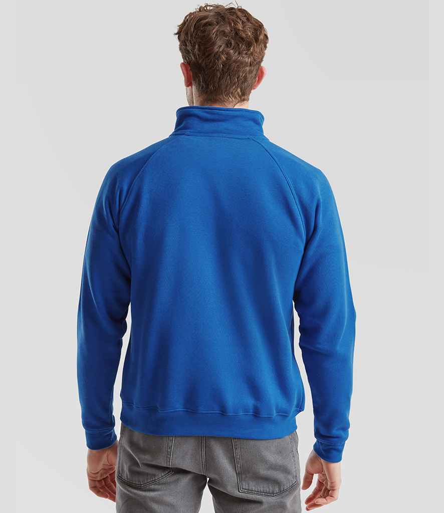 Fruit of the Loom Fruit of the Loom Premium Zip Neck Sweatshirt Royal Blue