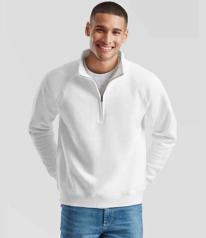 Fruit of the Loom Premium Zip Neck Sweatshirt