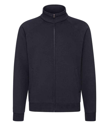 Fruit of the Loom Premium Sweat Jacket in Deep Navy