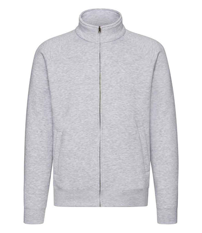 Fruit of the Loom Premium Sweat Jacket in Heather Grey