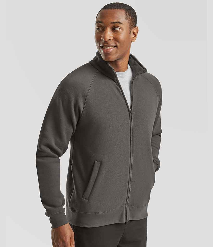 Fruit of the Loom Fruit of the Loom Premium Sweat Jacket Light Graphite