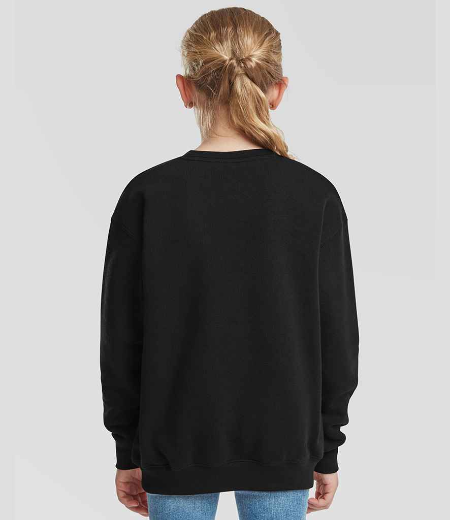 Fruit of the Loom Fruit of the Loom Kids Premium Drop Shoulder Sweatshirt Black