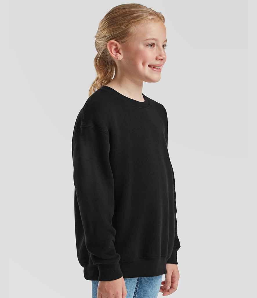 Fruit of the Loom Kids Premium Drop Shoulder Sweatshirt - model image