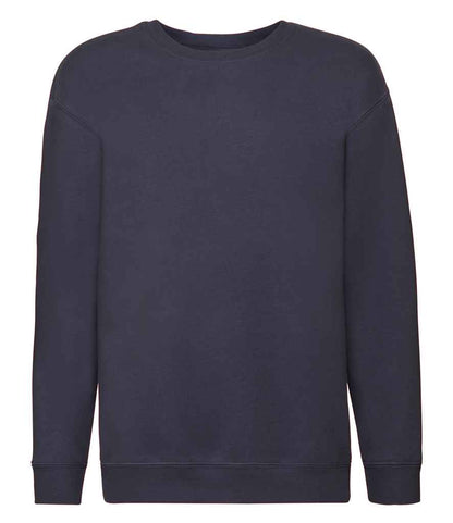 Fruit of the Loom Kids Premium Drop Shoulder Sweatshirt in Deep Navy