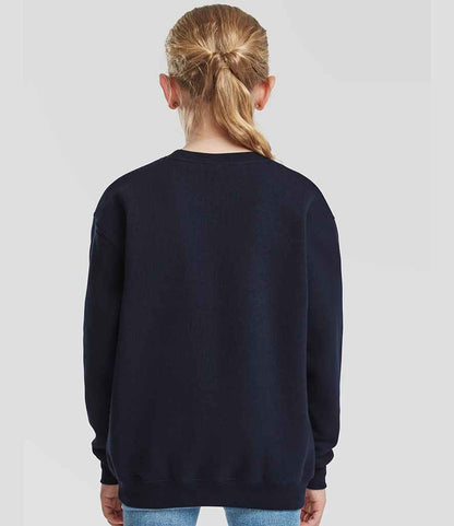 Fruit of the Loom Fruit of the Loom Kids Premium Drop Shoulder Sweatshirt Deep Navy