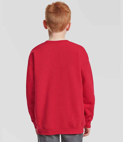 Fruit of the Loom Fruit of the Loom Kids Premium Drop Shoulder Sweatshirt Red