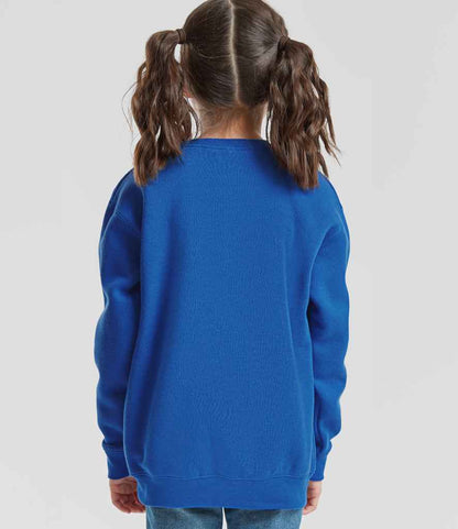 Fruit of the Loom Fruit of the Loom Kids Premium Drop Shoulder Sweatshirt Royal Blue