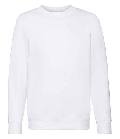 Fruit of the Loom Fruit of the Loom Kids Premium Drop Shoulder Sweatshirt White