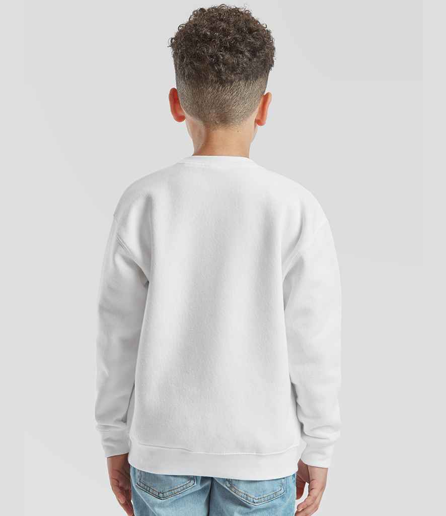 Fruit of the Loom Fruit of the Loom Kids Premium Drop Shoulder Sweatshirt White
