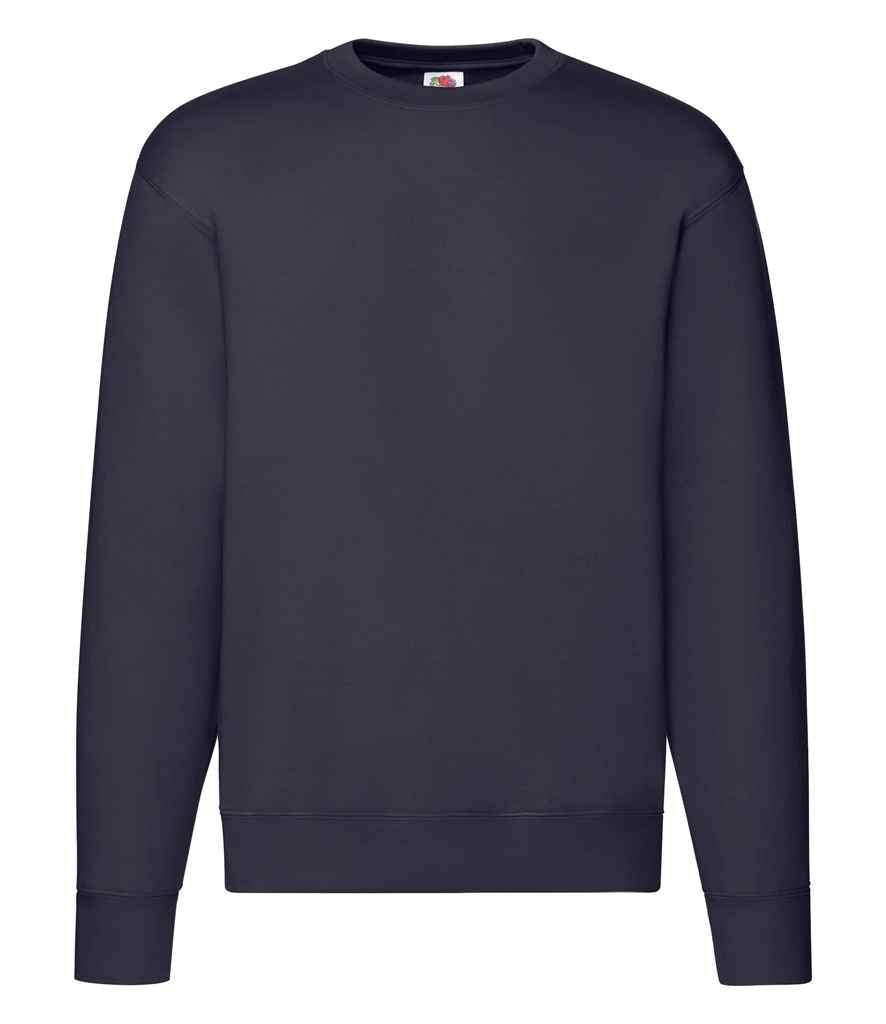 Fruit of the Loom Premium Drop Shoulder Sweatshirt in Deep Navy