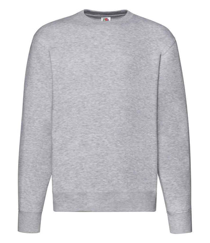 Fruit of the Loom Premium Drop Shoulder Sweatshirt in Heather Grey