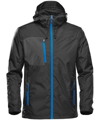 Stormtech Olympia shell Black/Azure Blue