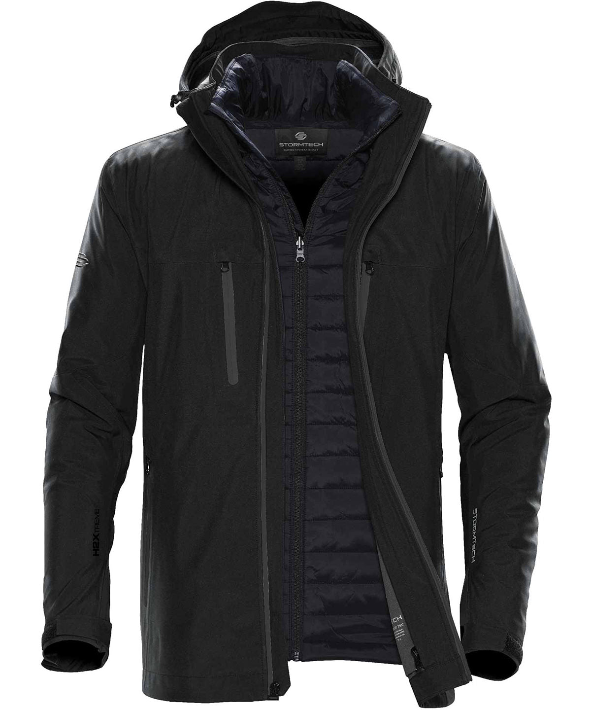 Stormtech Matrix system jacket Black/Carbon*