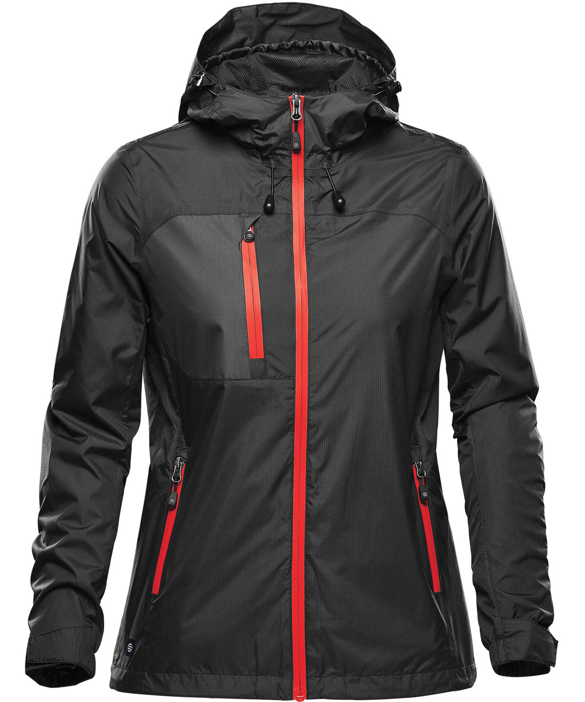 Stormtech Women's Olympia shell Black/Bright Red