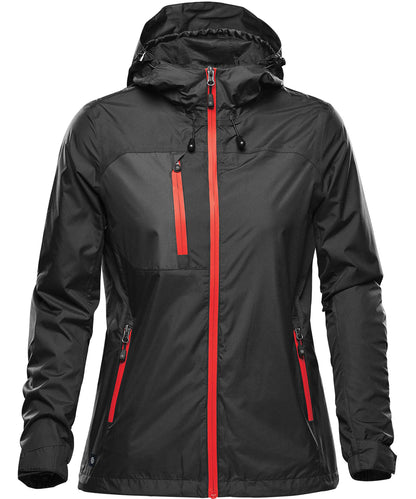 Stormtech Women's Olympia shell Black/Bright Red