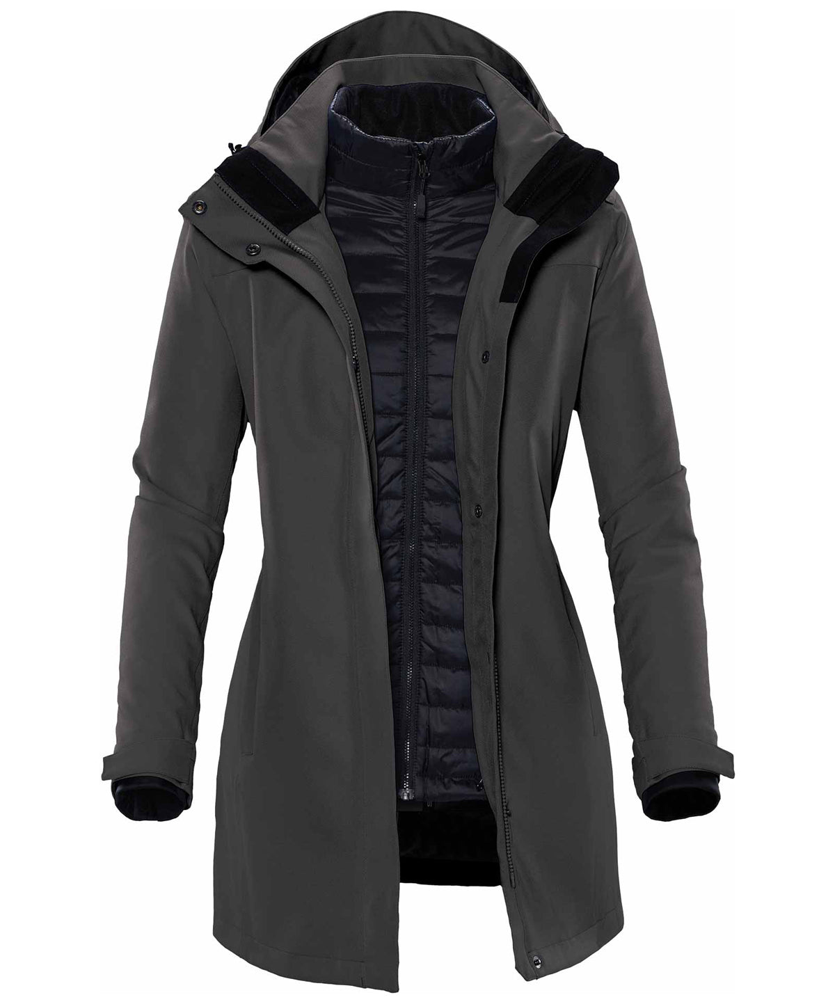 Stormtech Women's Avalante system jacket Charcoal Twill