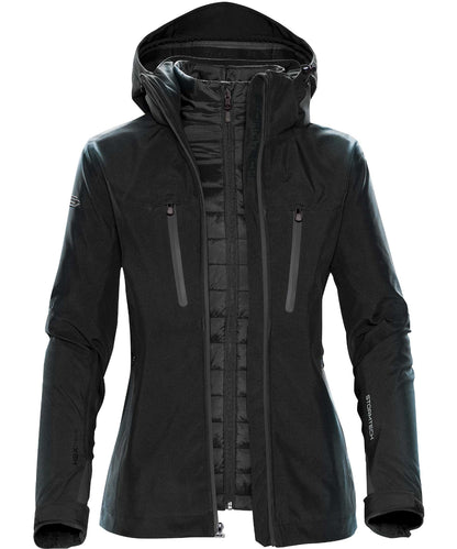 Stormtech Women's Matrix system jacket Black/Carbon
