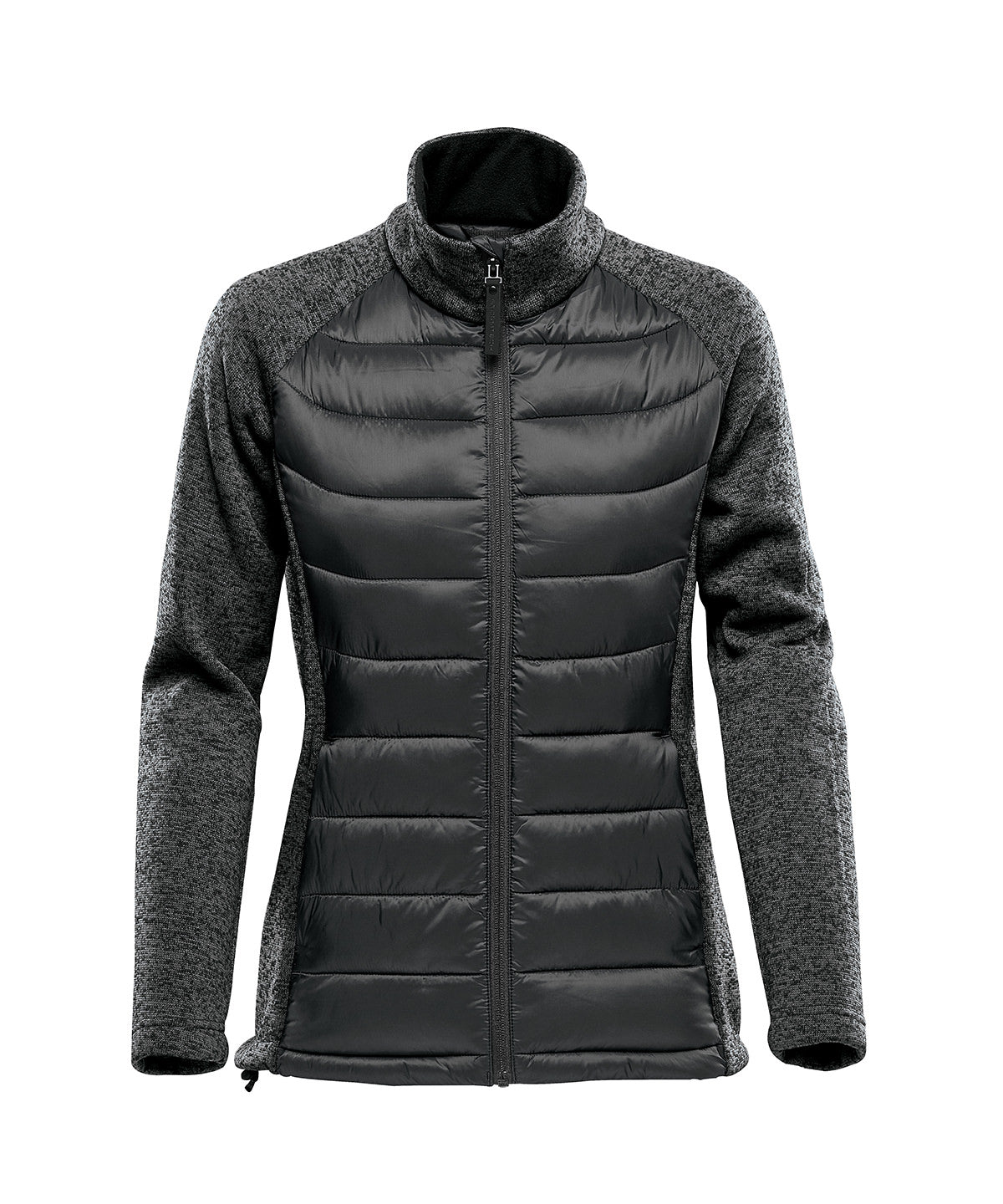 Stormtech Women’s Narvik hybrid jacket Black/Dolphin Heather