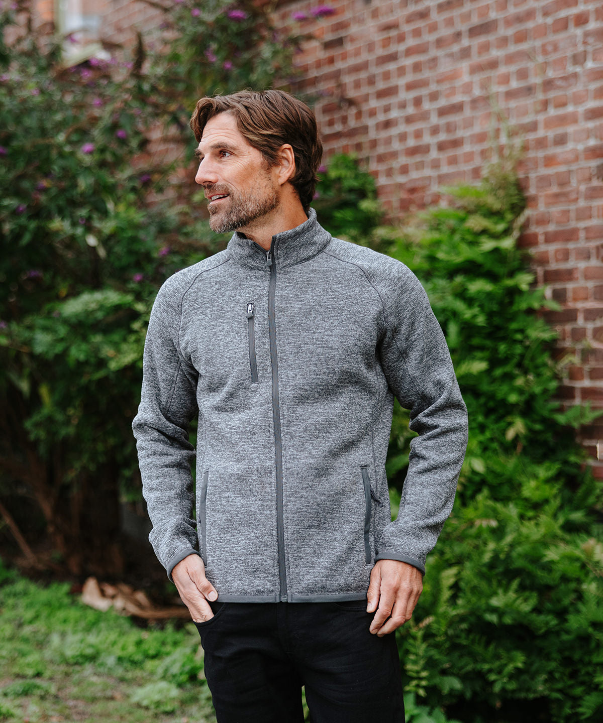 Stormtech Avalante full-zip fleece jacket Black Heather