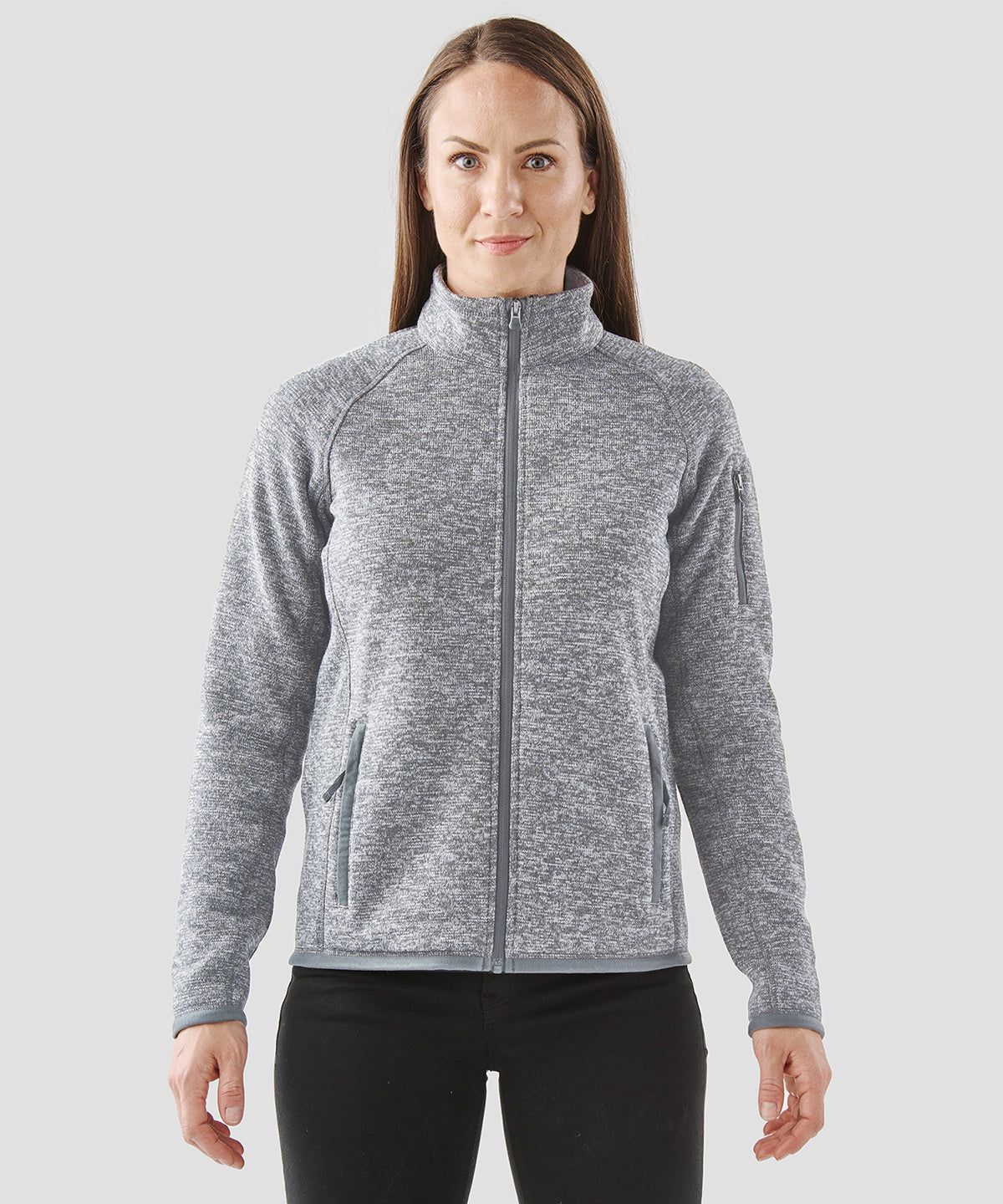 Stormtech Women’s Avalante full-zip fleece jacket Black Heather