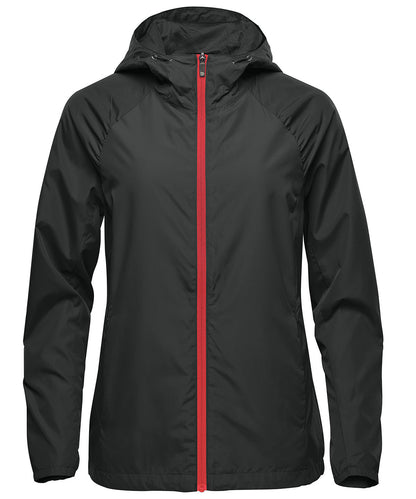 Stormtech Women’s Pacifica lightweight jacket Black/Red