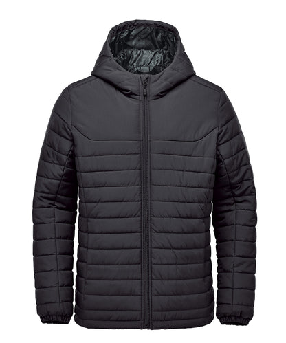 Stormtech Nautilus quilted hooded jacket Black