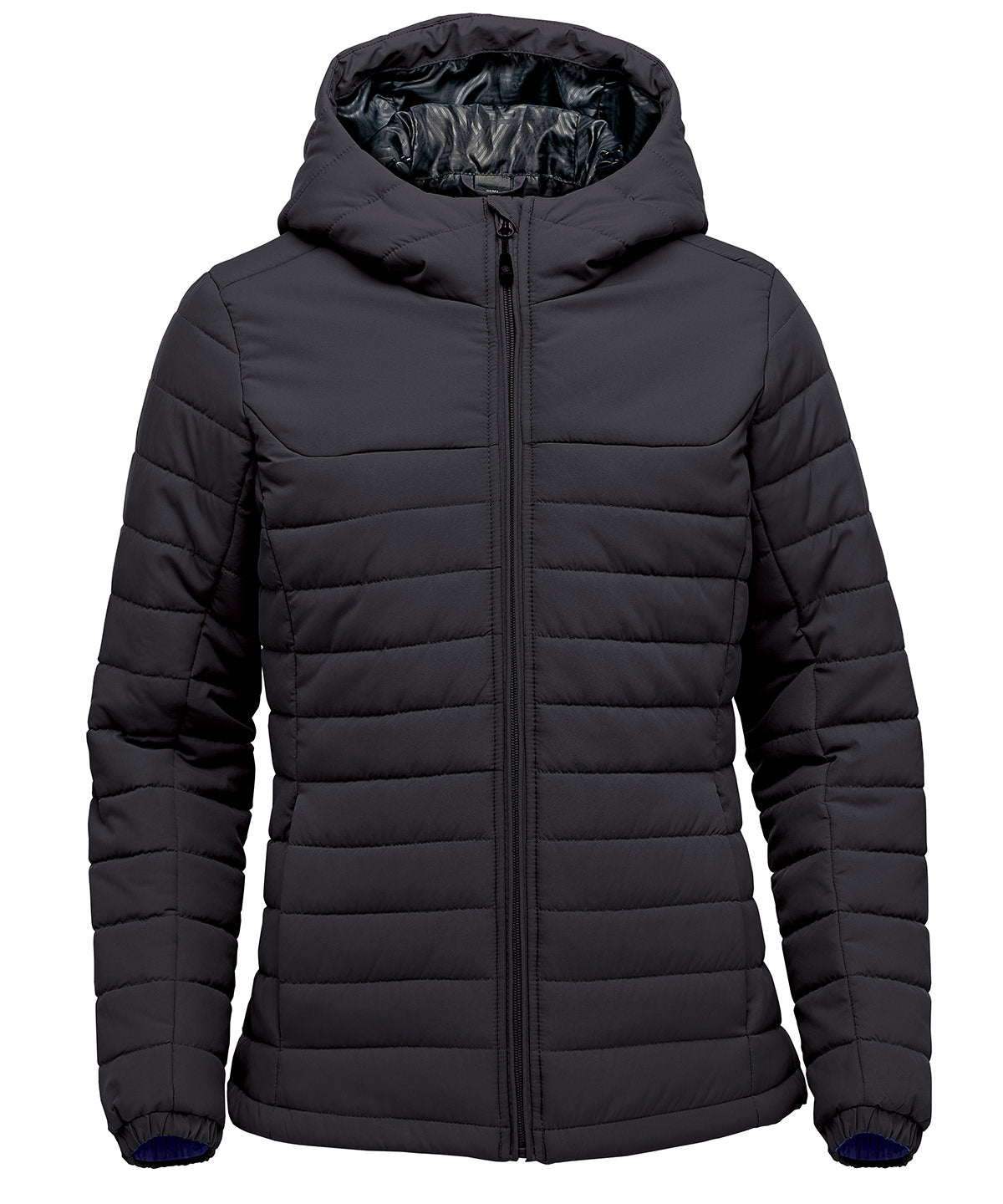 Stormtech Women’s Nautilus quilted hooded jacket Black