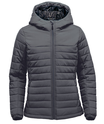 Stormtech Women’s Nautilus quilted hooded jacket Dolphin