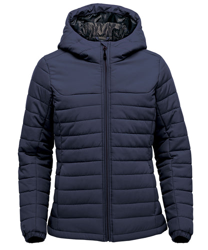 Stormtech Women’s Nautilus quilted hooded jacket Navy