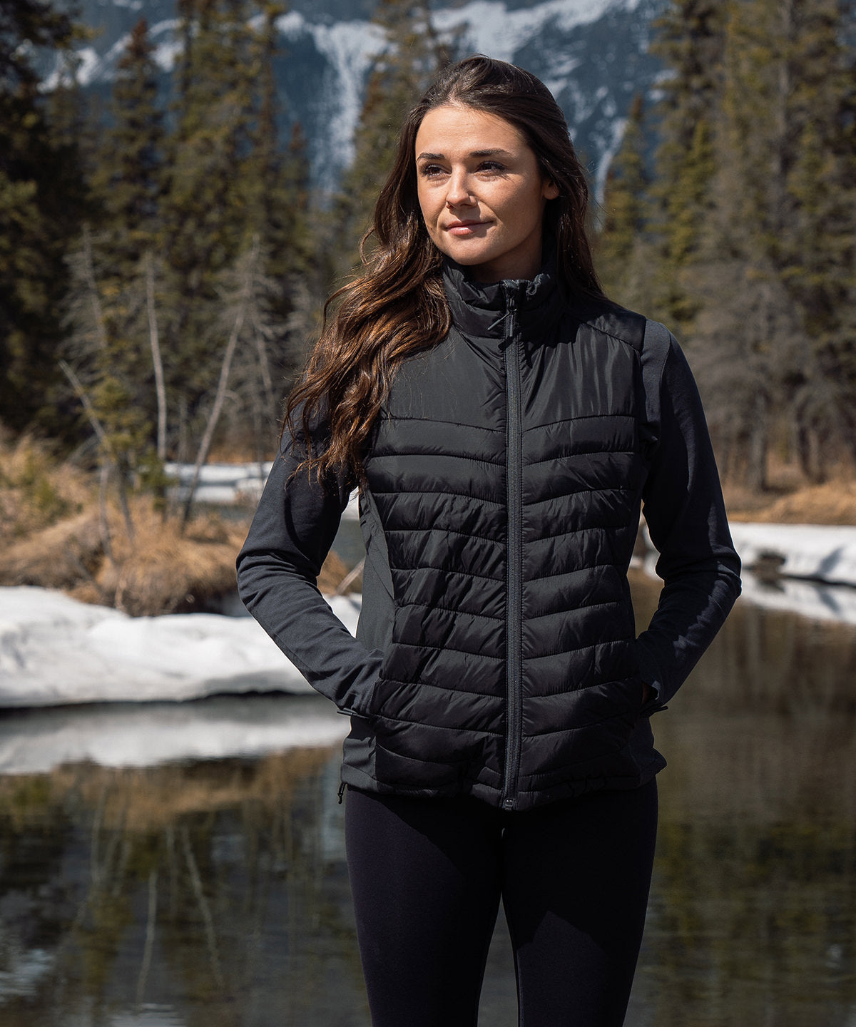 Stormtech Women’s Montserrat thermal vest Black/Granite