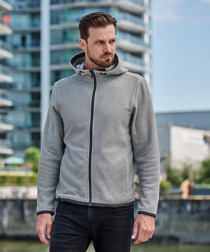 Stormtech Medusa fleece hoodie Charcoal Stripe