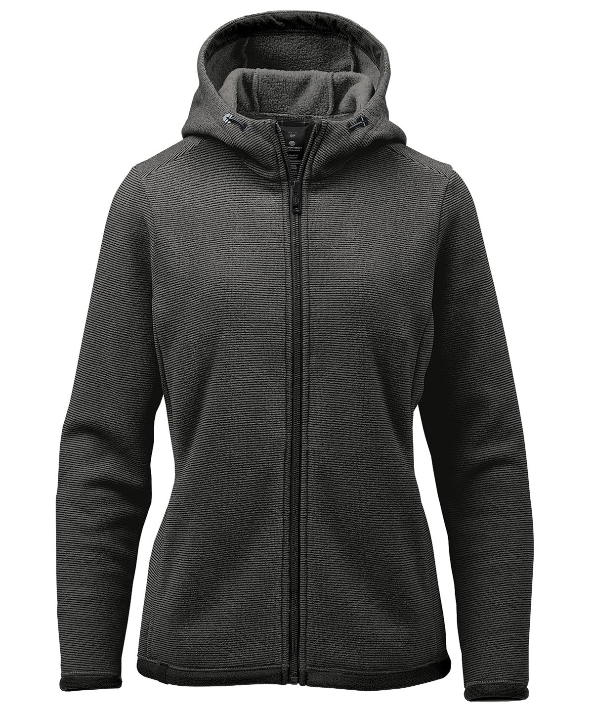 Stormtech Women’s Medusa fleece hoodie Charcoal Stripe