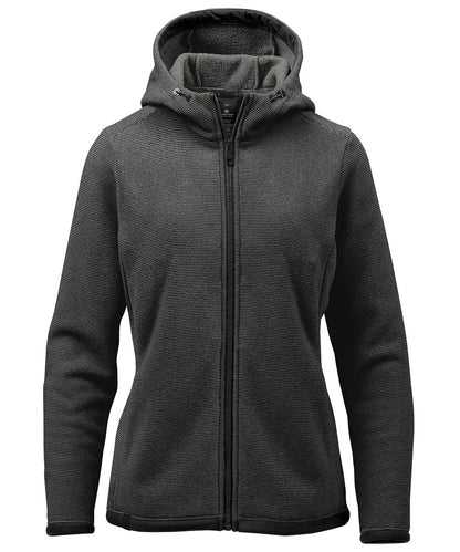 Stormtech Women’s Medusa fleece hoodie Charcoal Stripe