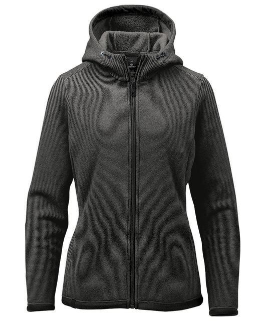 Stormtech Women’s Medusa fleece hoodie Charcoal Stripe