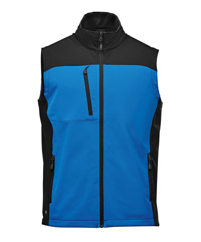 Stormtech Cascades softshell vest Azure Blue/Black